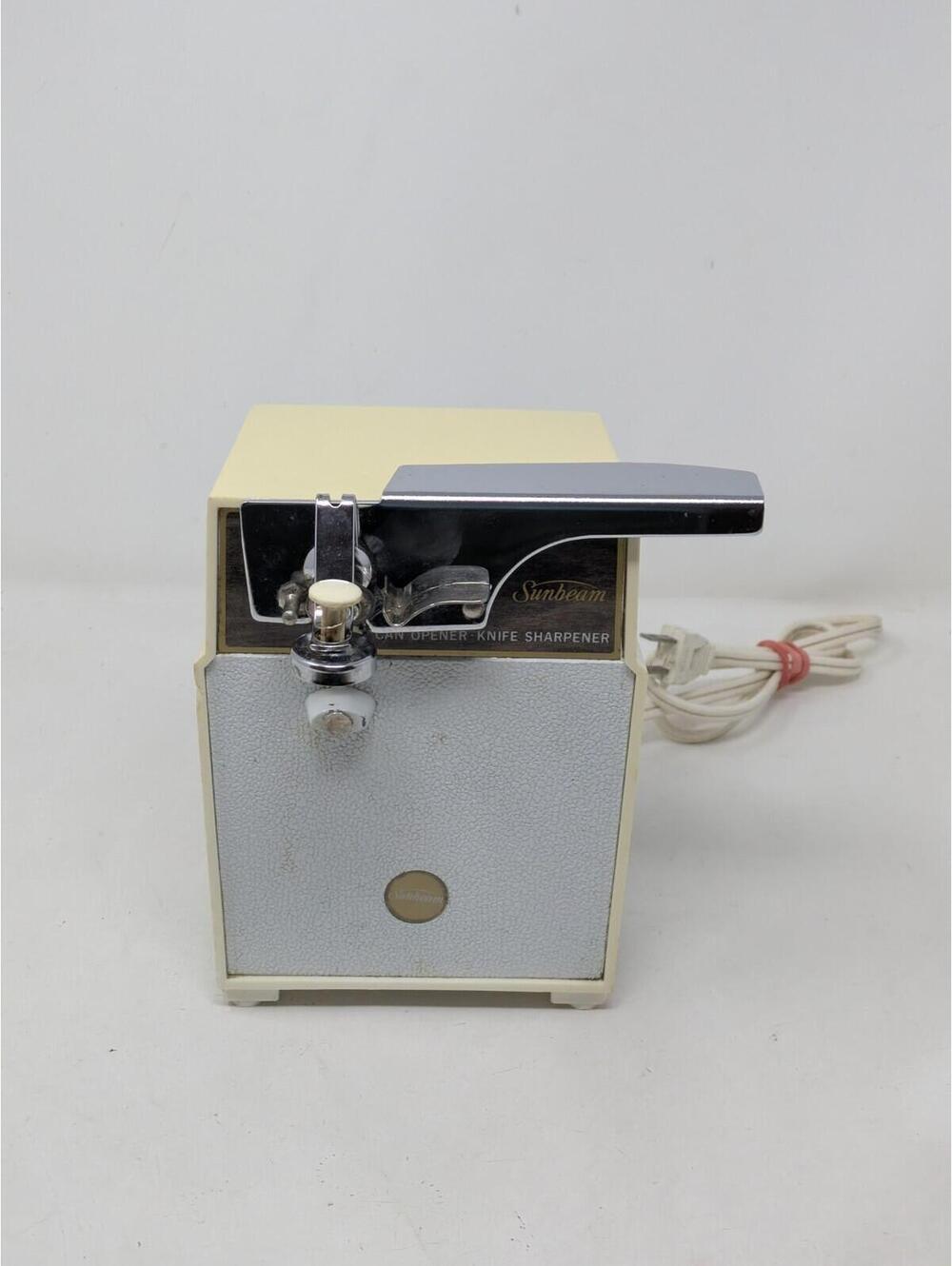 Vintage SunbeamElectric Can Opener Knife Sharpener Combo Utility